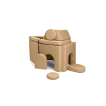 Weiche Karamellfarben Kindersofa – bequem und elegant